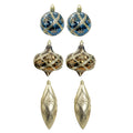 2Pk Onion Ball And Finial Asst With Dia - Country Silk