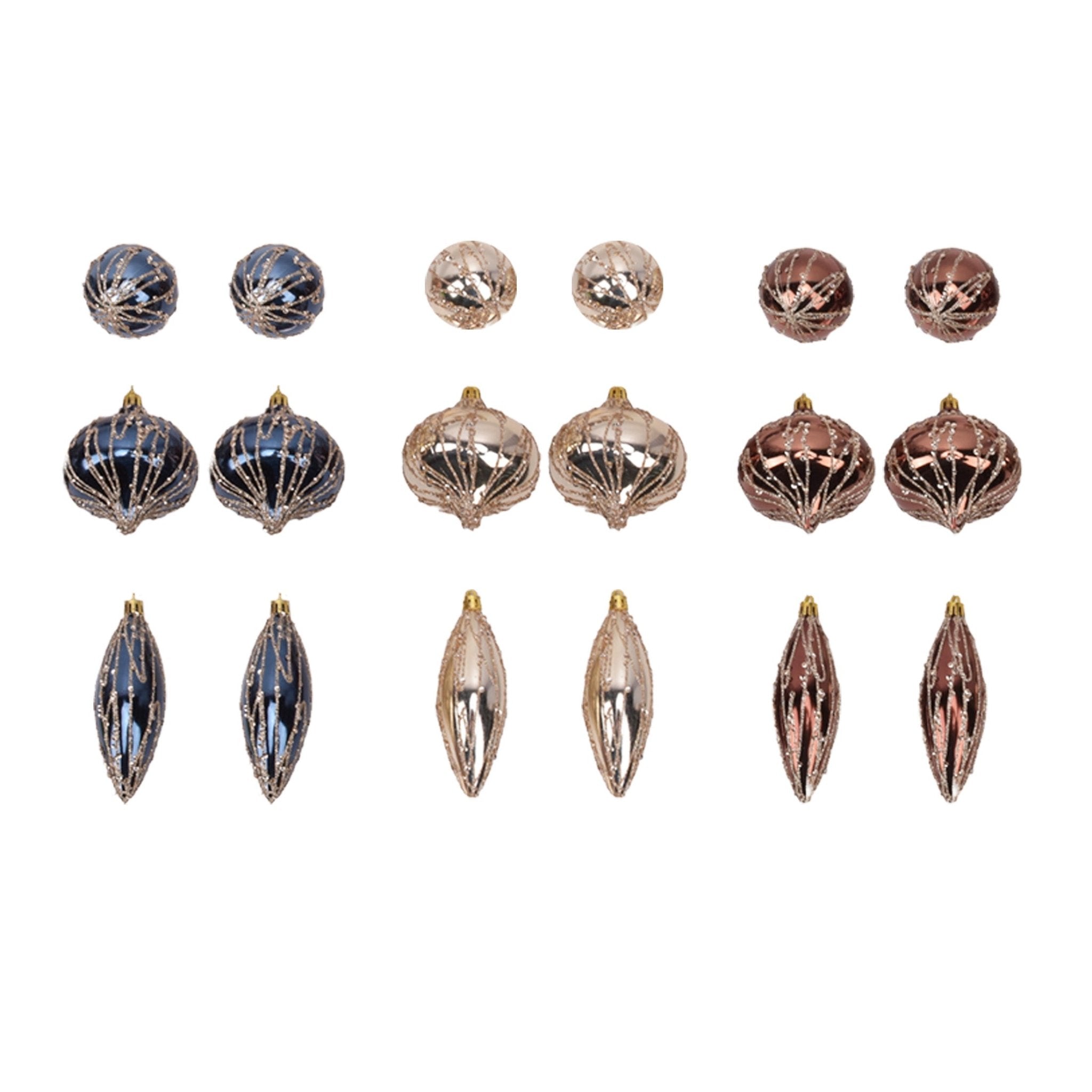 2Pk Ball Onion Finial Asst With Verti - Country Silk
