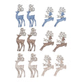 2Pk Fancy Reindeer Assorted - Country Silk