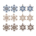 2Pk Frost Snowflake Assort - Country Silk