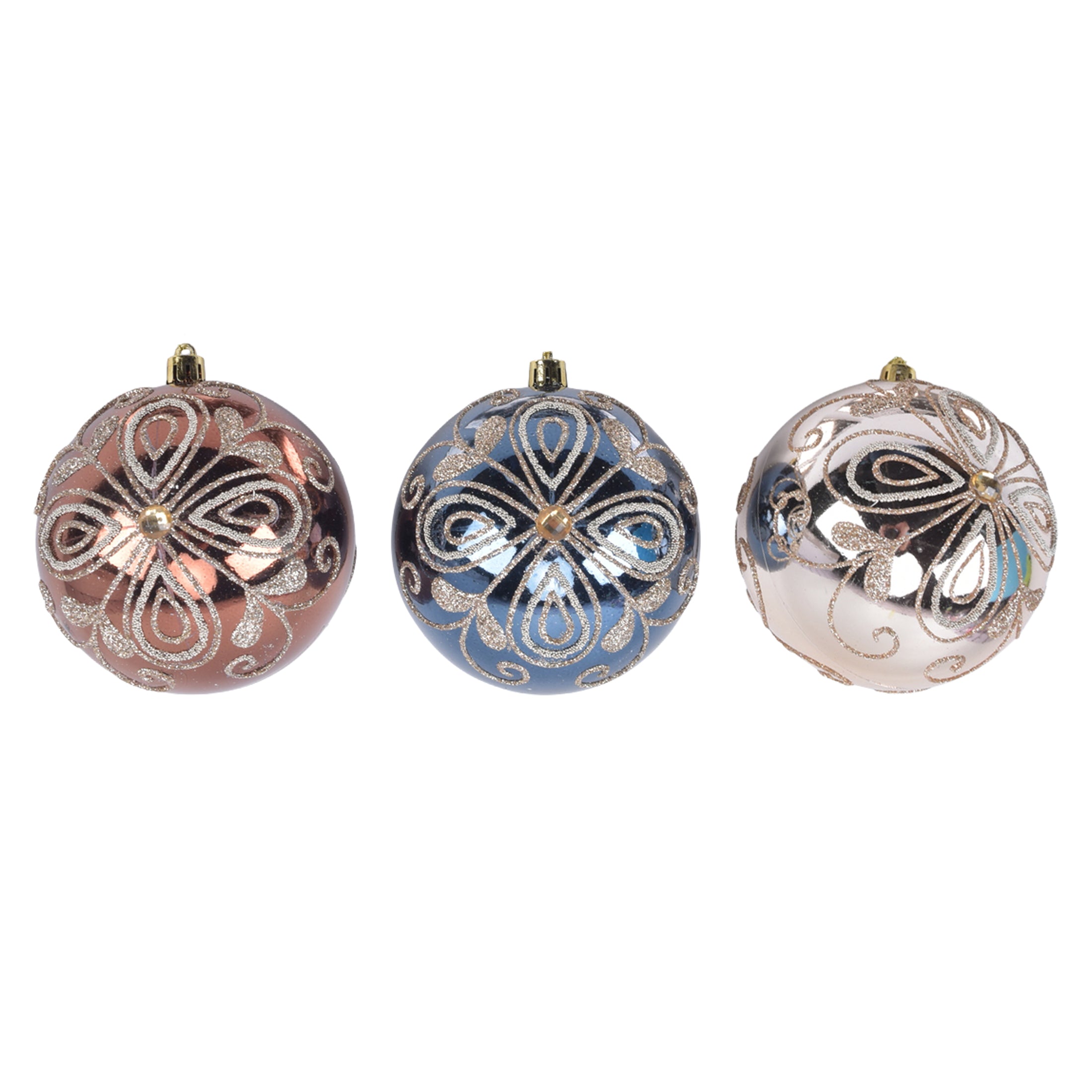 100Mm Pet Ball With Floral Snowflake And