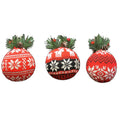 1Pk Plush Ball With Asst Jacquard Designs - Country Silk