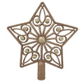 1Pk Star Tree Topper With Sequin Hp - Country Silk