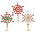 Deluxe Snowflake Tree Topper With All Ov - Country Silk