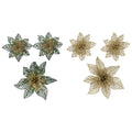 1Pk 2Pk Poinsettia Glitter Multi Layer - Country Silk