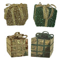 1Pk Mirror Gift Box And Present With Velvet Ribbon Bows Asst - Country Silk