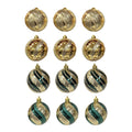 3Pk Ball With Swirl Design And Raised Handpaint - Country Silk