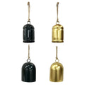 Metal Bell Ornament With Rope Hanger - Country Silk