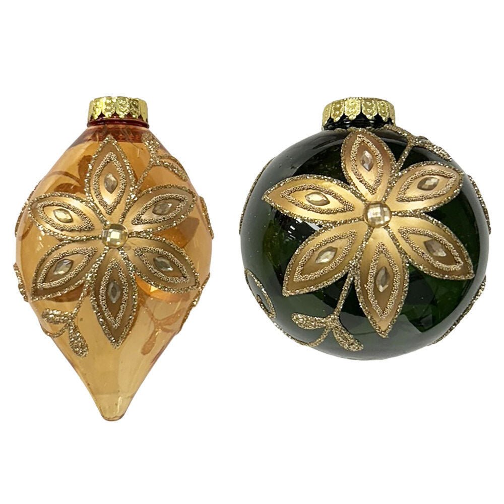 100Mm Pet Orn With Matte Hp And Gems - Country Silk
