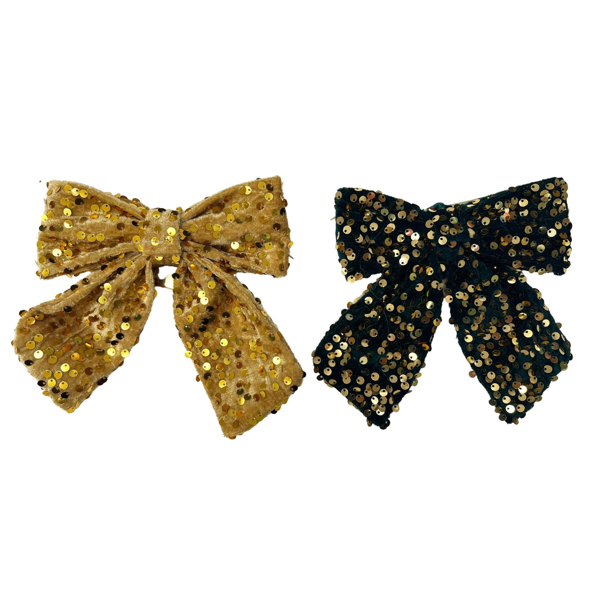 Sequin Bow - Country Silk