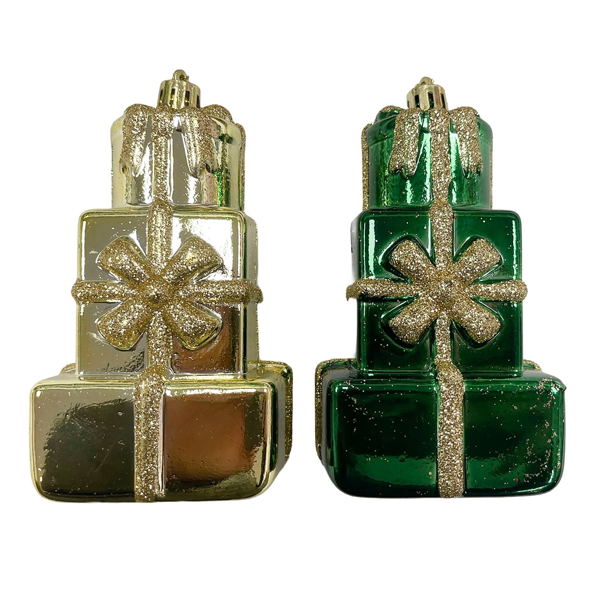 Stacked Gift Box Orn - Country Silk