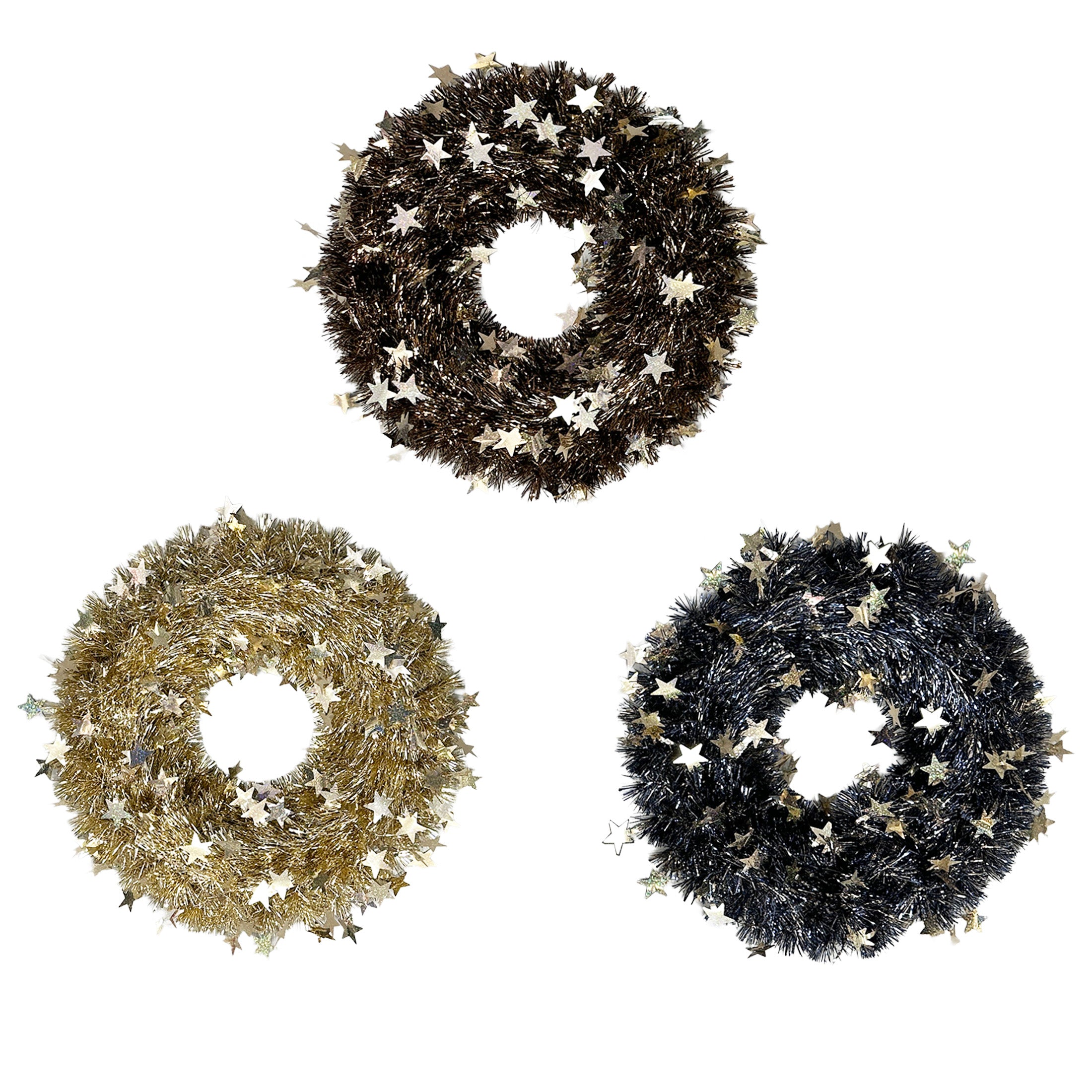 18Inch Laser Star Die Cut Wreath