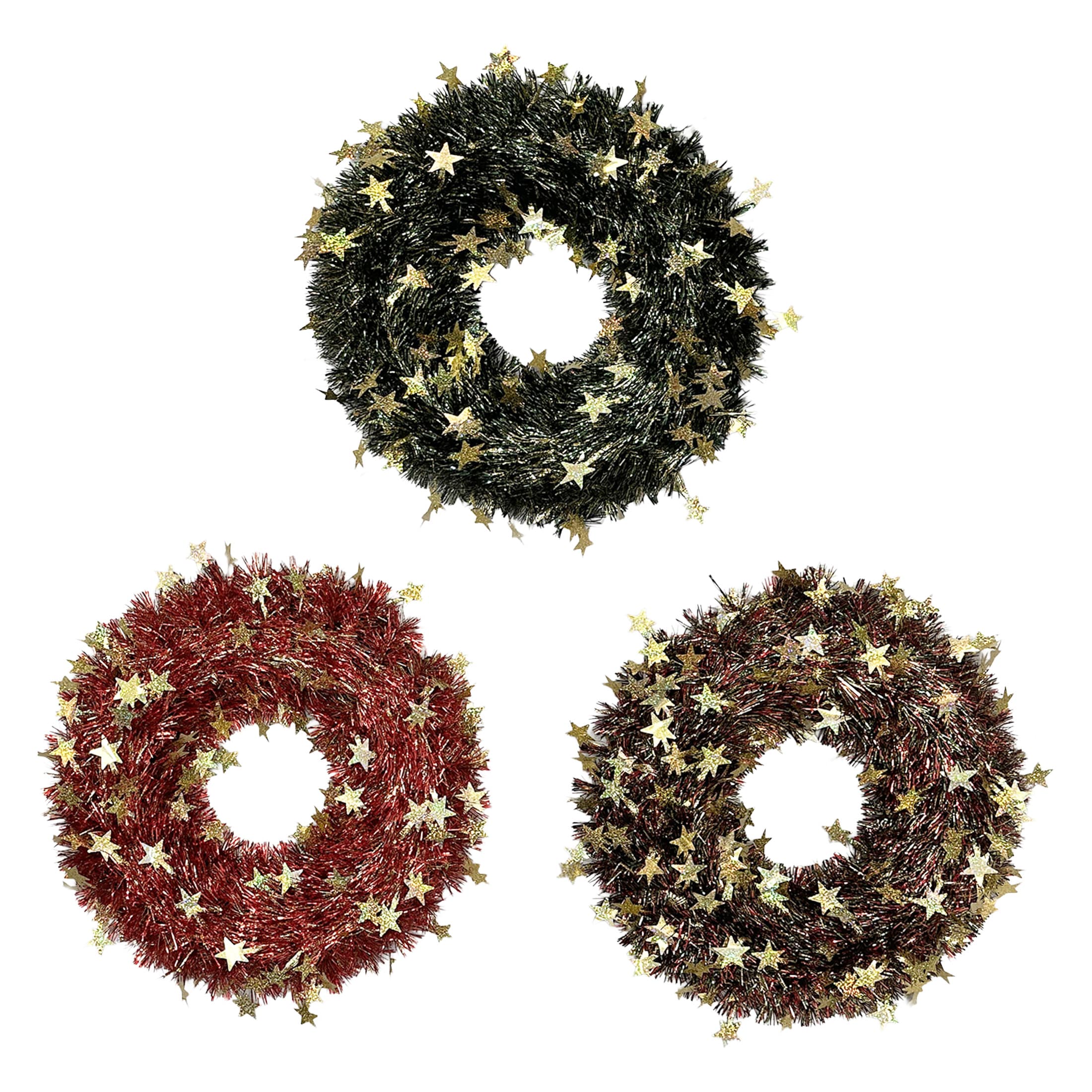 18Inch Laser Star Die Cut Wreath