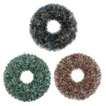 Wave Tinsel Wreath 18 Inches - Country Silk