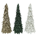 Glitter Tiered Cone Tree 19 Inches - Country Silk