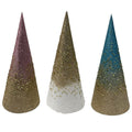 Glitter Cone Tree 13.8 Inches - Country Silk