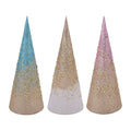 Glitter Cone Tree 10.6 Inches - Country Silk