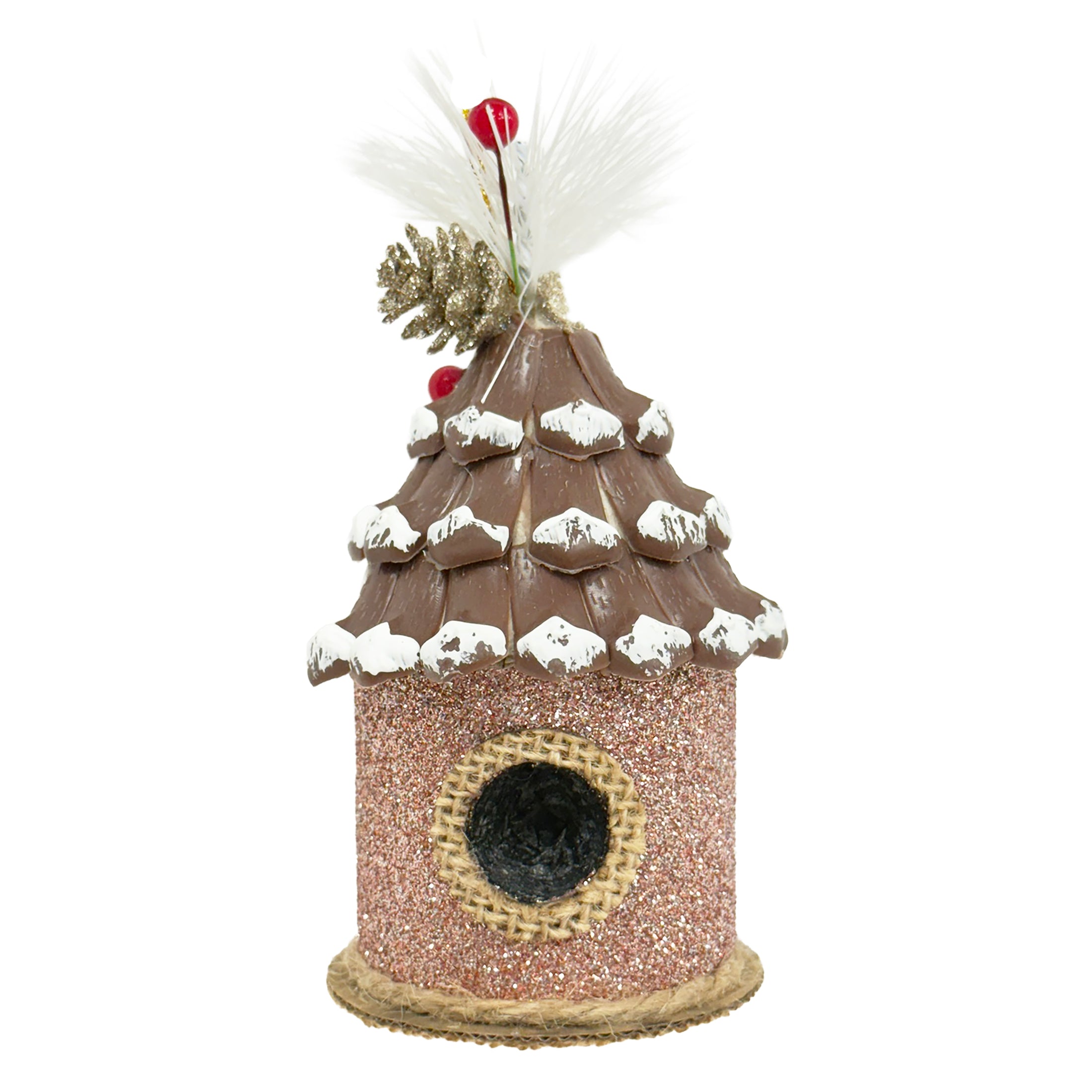 1Pk Birdhouse Orn With Asst Design