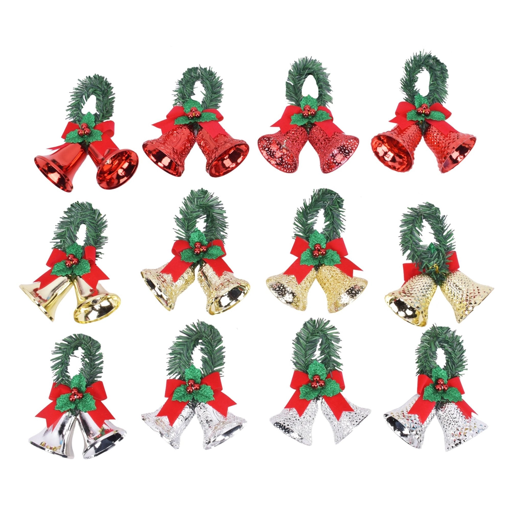 2 80Mm Bells With Pine Handle And B - Country Silk