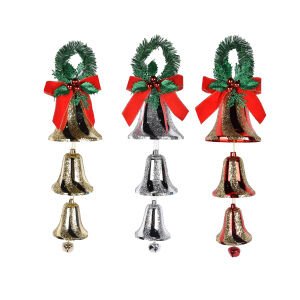 3 Bell Hanging Décoration - Country Silk