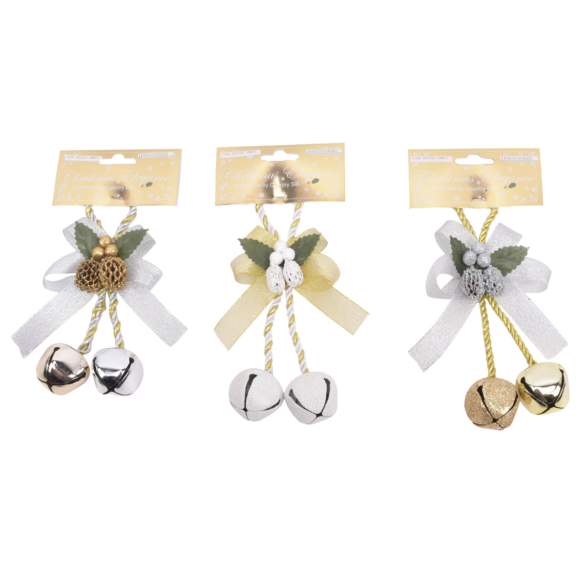 1Pk 2 Large Bell Door Hanger With Braide