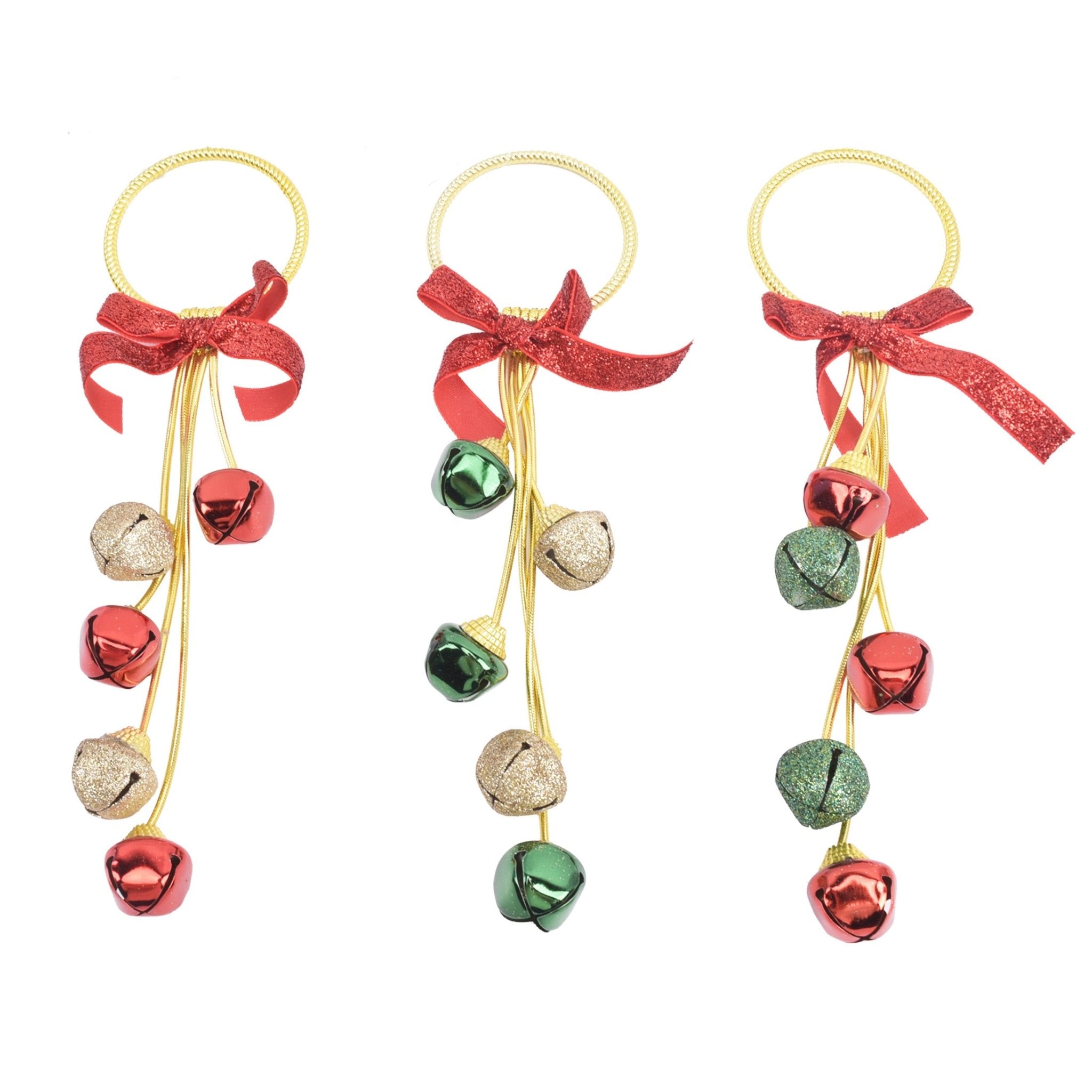 5 Bell Door Hanger With Round Handle - Country Silk