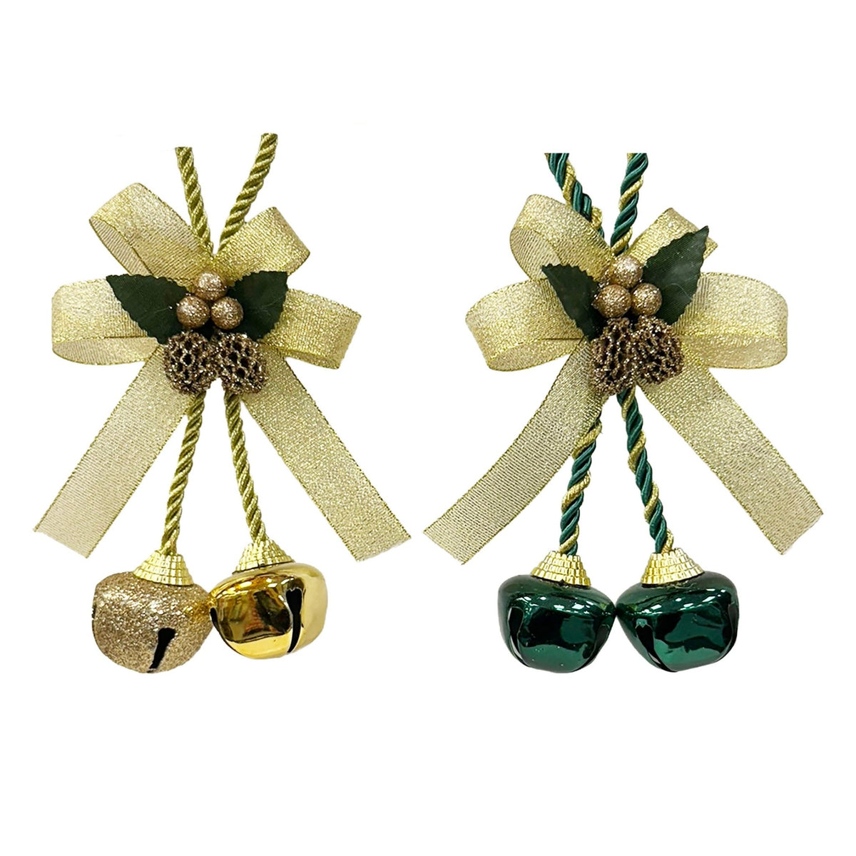 1Pk 2 Large Bell Door Hanger With Braide - Country Silk