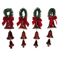 3 Bell W Jingle Bell Pine Hanging Decora - Country Silk