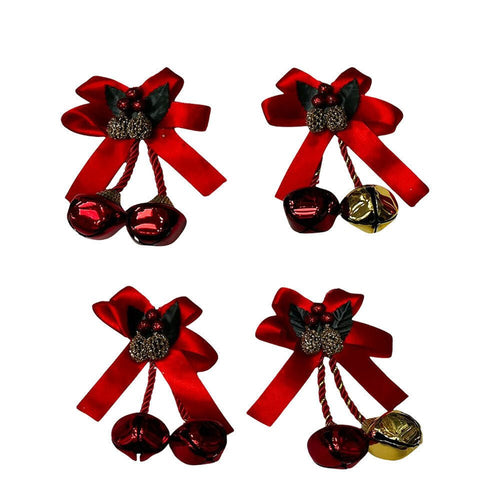 1Pk 2 Large Bell Door Hanger With Braide - Country Silk