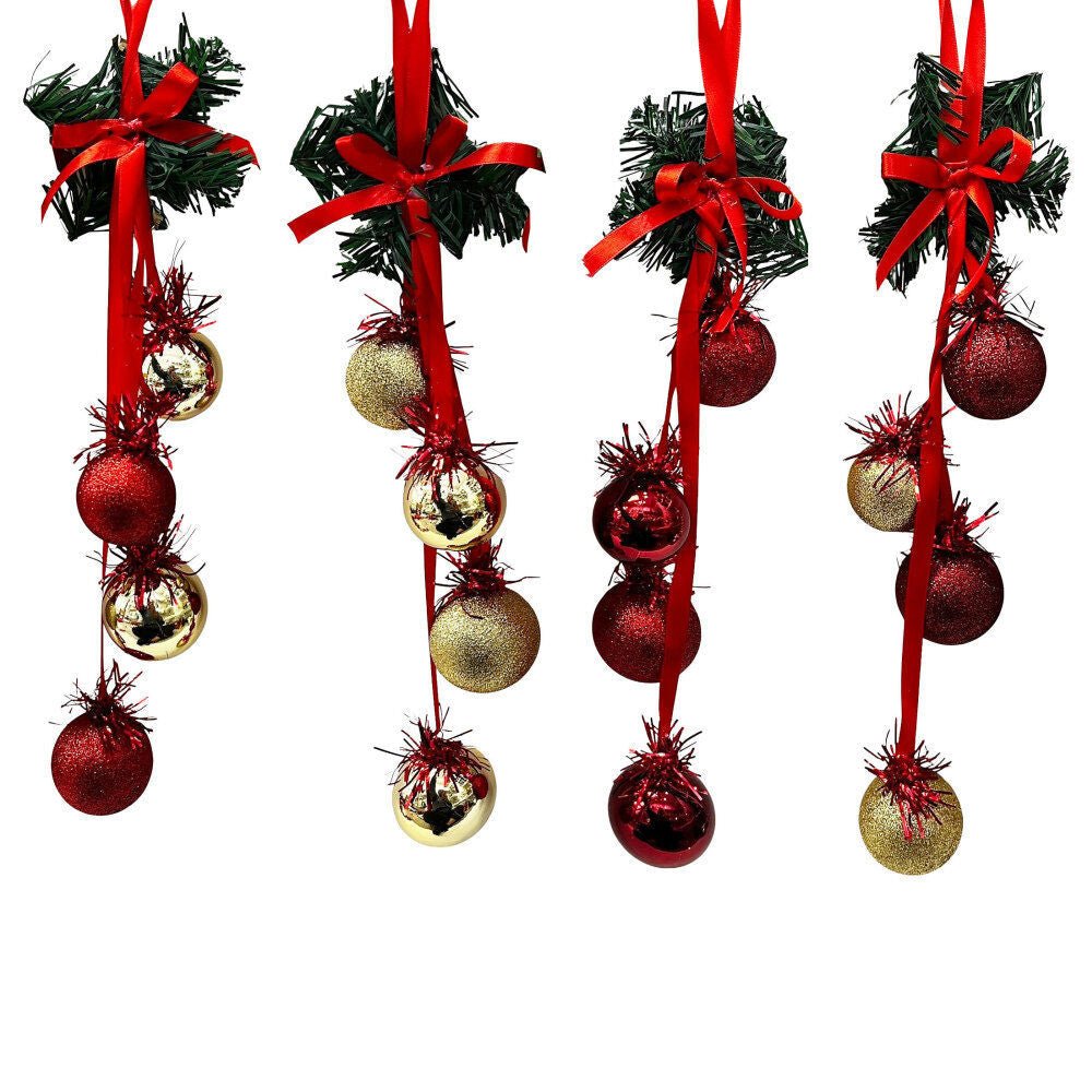 1Pk 4 Ball Door Hanger With Pine Star At - Country Silk