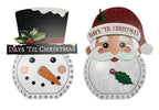 Mdf Decor Santa And Snowman Asst - Country Silk