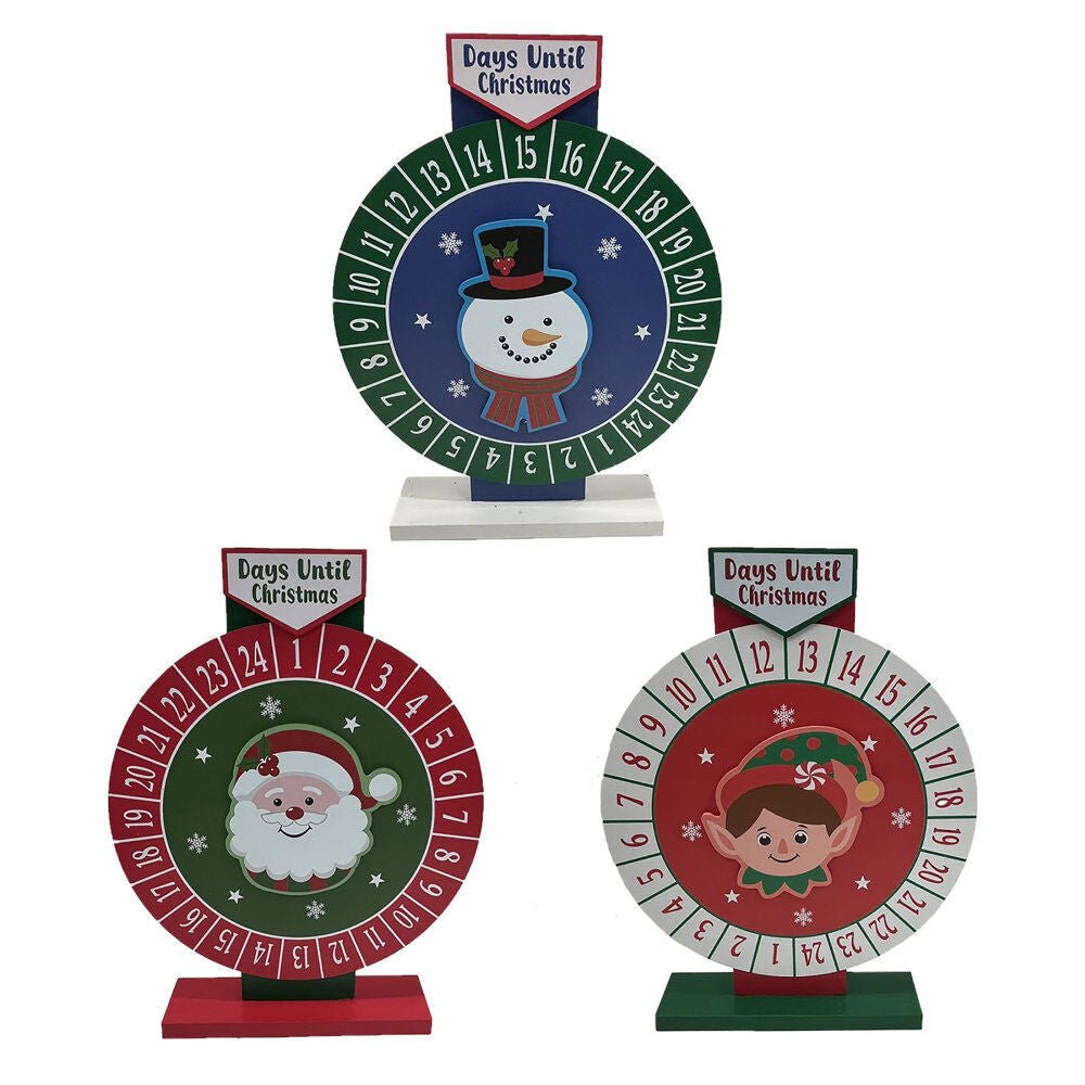 Days Until Christmas Countdown Disc 9.25 - Country Silk