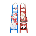 48 Inch Leaner Ladder Santa And Snowman