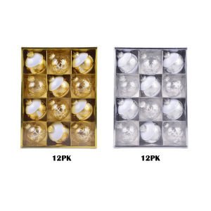12Pk Pet Gold White And Silver White Asst - Country Silk