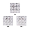 9 Pk X 90Mm White Silver Pet Deluxe Ball - Country Silk
