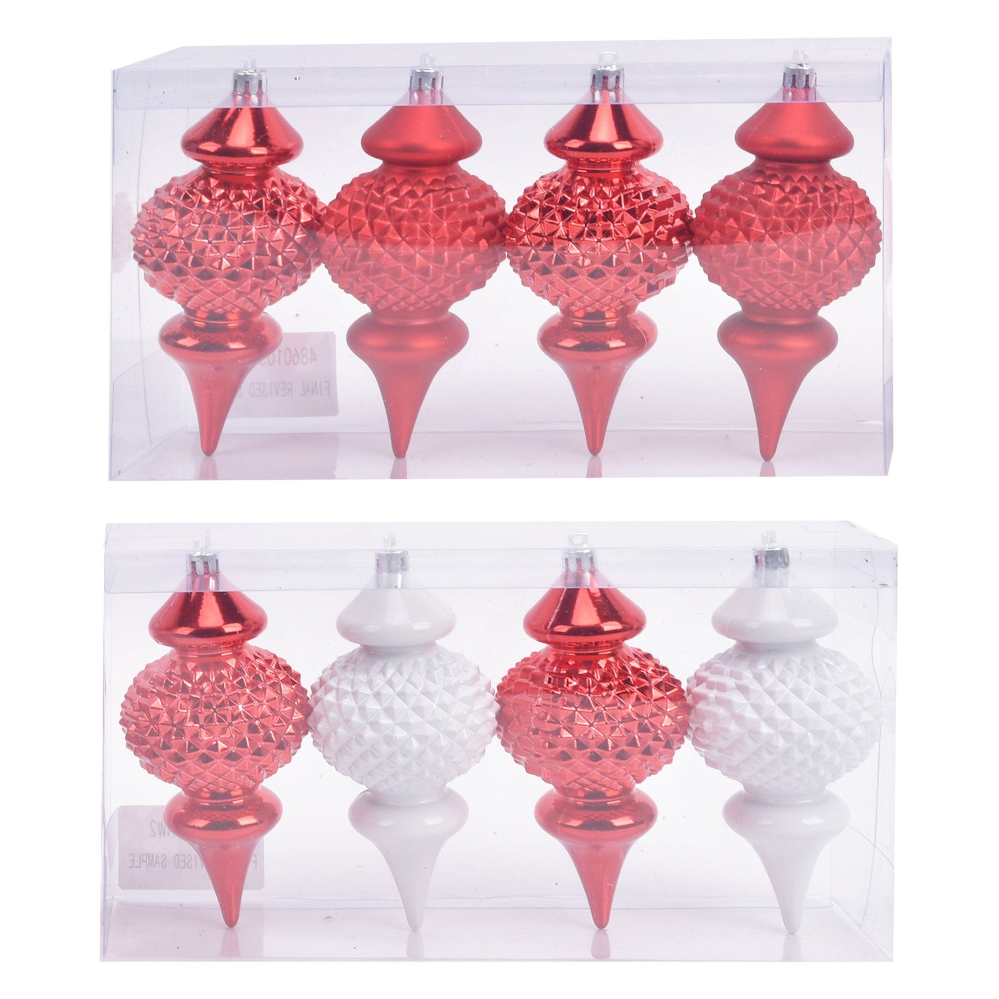4 Pk Faceted Finial Set - Country Silk