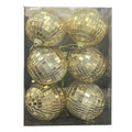 6Ct Mirror Disco Orn Gld - Country Silk