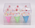 Ice Cream Cone With Sprinkle Glitter And - Country Silk