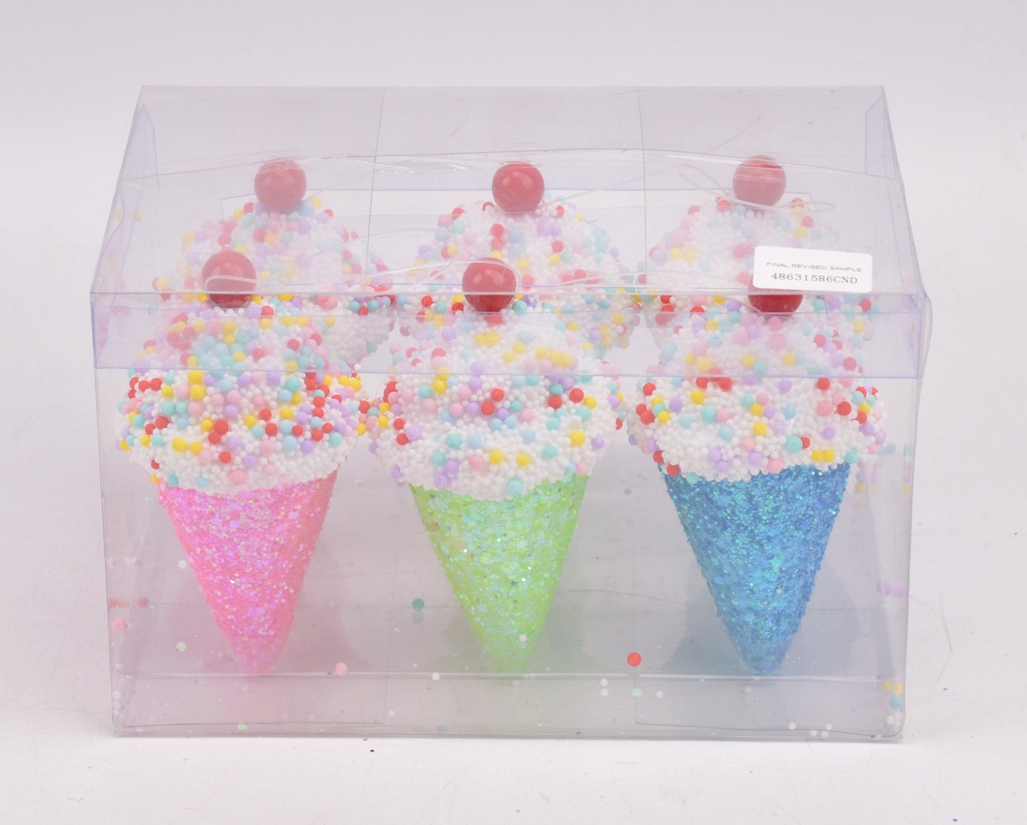 Ice Cream Cone With Sprinkle Glitter And - Country Silk