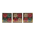 4 Pack Clip On Poinsettia In Box - Country Silk