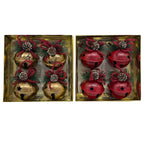 4Pk Metal Bell In Box - Country Silk