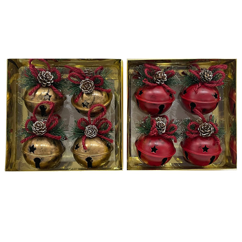 4Pk Metal Bell In Box