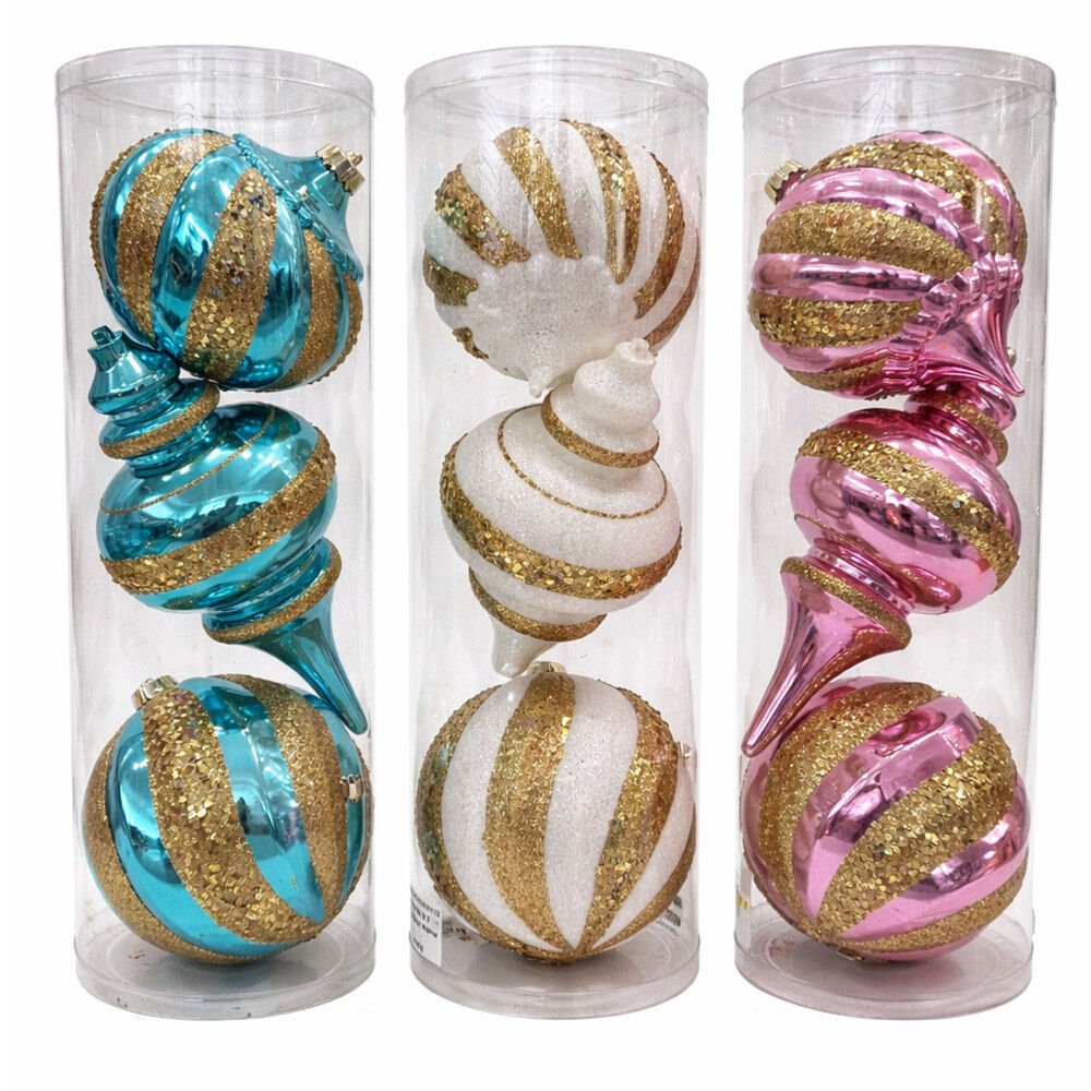 3Pk Ballonionfinial - Country Silk
