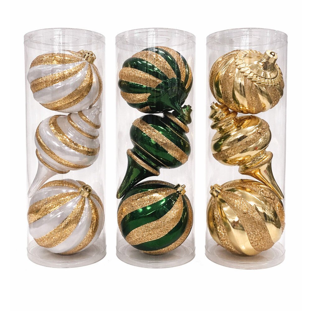 3Pk Ballonionfinial - Country Silk
