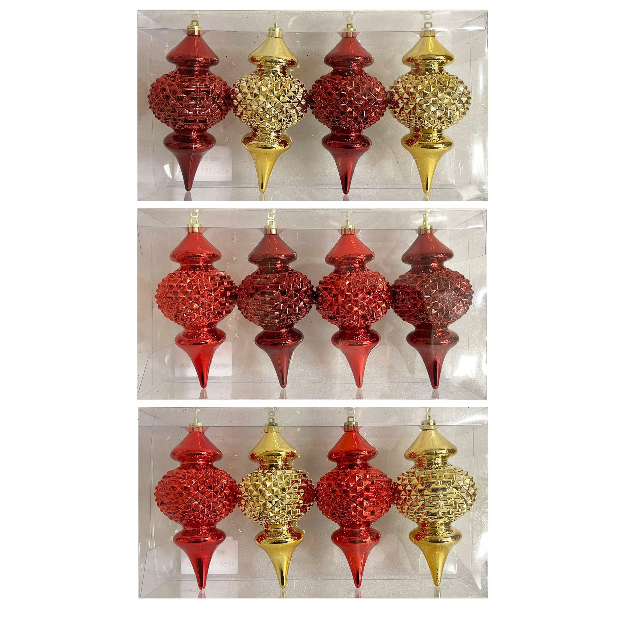 4 Pk Faceted Finial Set - Country Silk