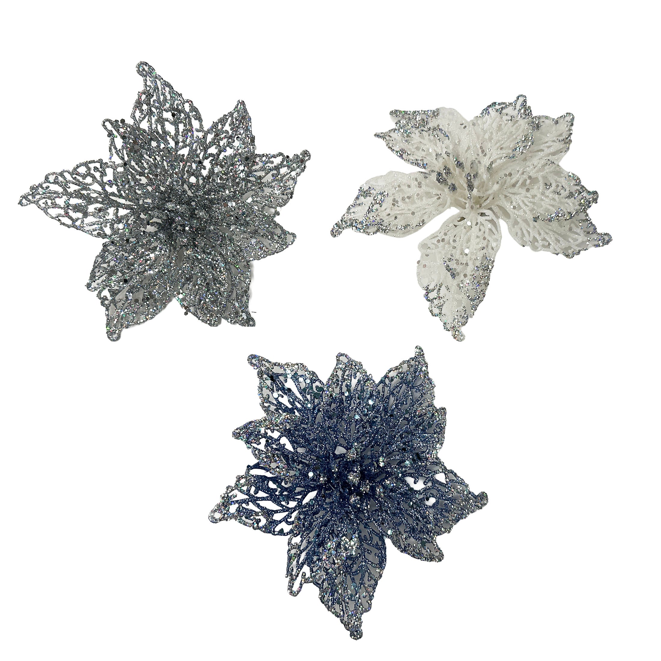 Lace Poinsettia W Clip On