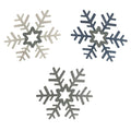 Jumbo Glitter Snowflake - Country Silk