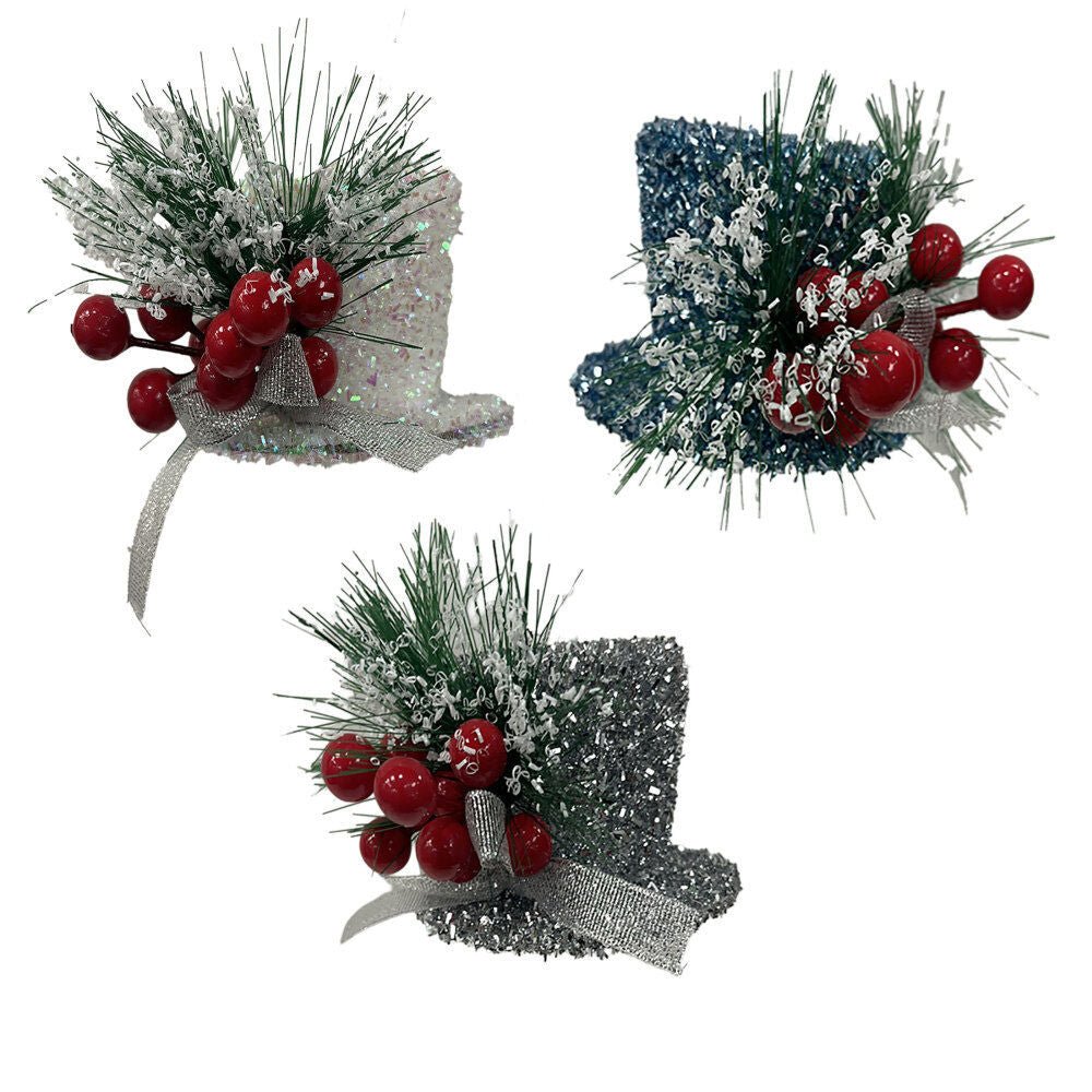 Top Hat Ornament - Country Silk