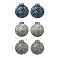 2 Pk 60Mm Hp Glitter Orn - Country Silk
