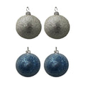 60Mm Clear Beading Orn X 2 - Country Silk